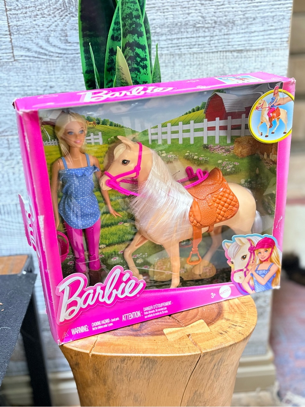 Mattel | NWOT Barbie Doll & Horse Playset FXH13 Damaged Box
